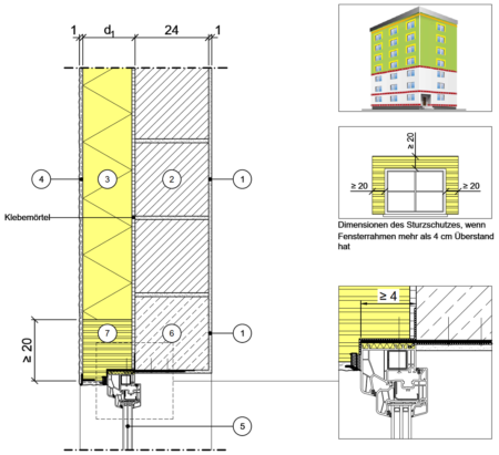 Detailseite Planungsatlas Hochbau Außenwand mit